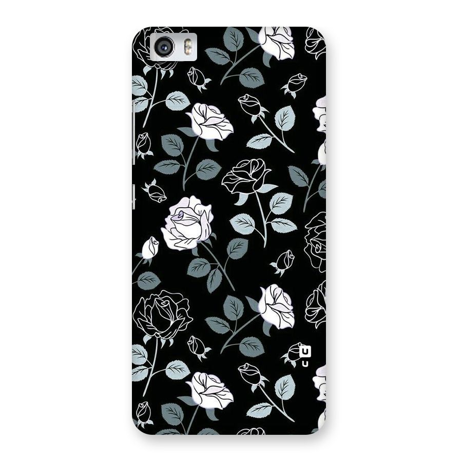 Black Artsy Bloom Back Case for Xiaomi Redmi Mi5