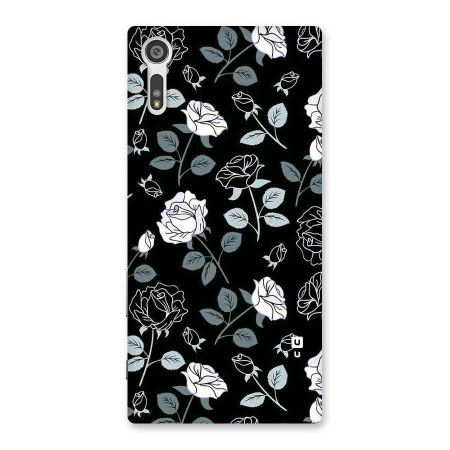 Black Artsy Bloom Back Case for Xperia XZ
