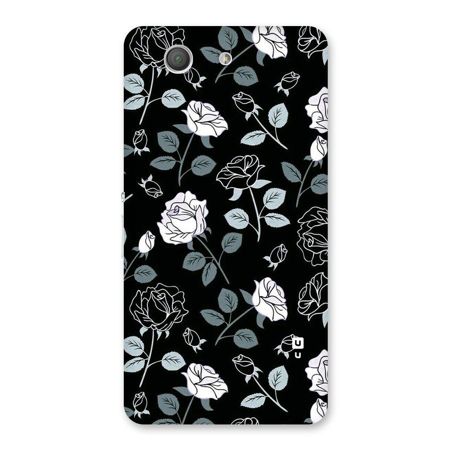 Black Artsy Bloom Back Case for Xperia Z3 Compact