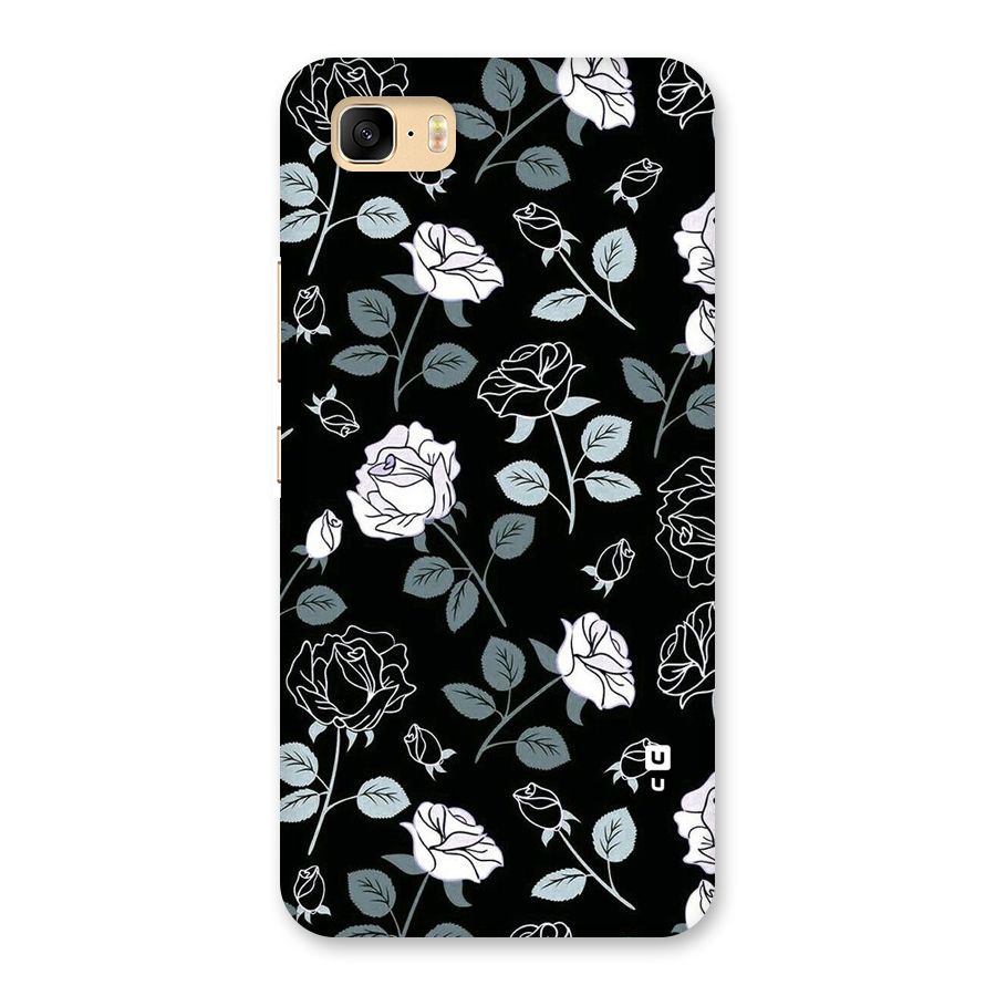 Black Artsy Bloom Back Case for Zenfone 3s Max