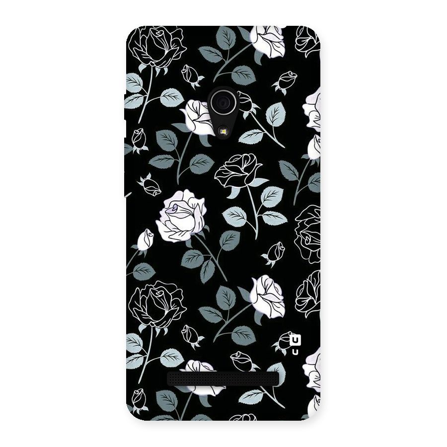 Black Artsy Bloom Back Case for Zenfone 5