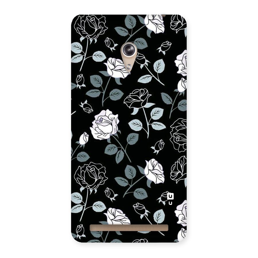 Black Artsy Bloom Back Case for Zenfone 6