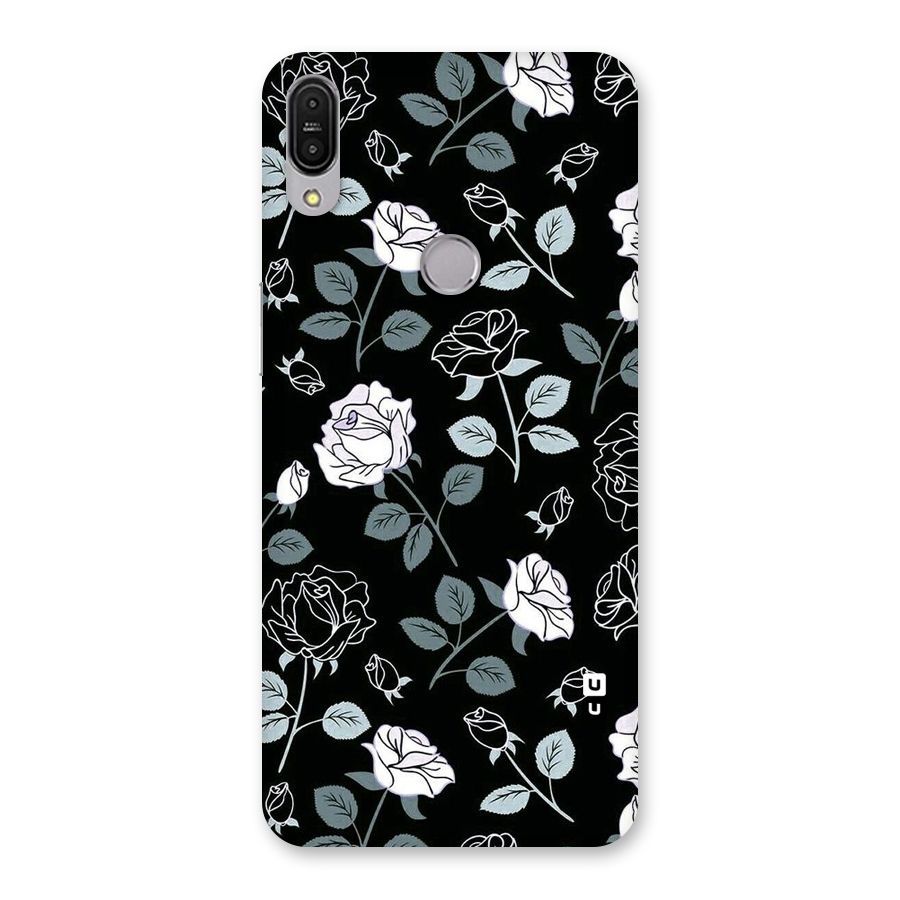 Black Artsy Bloom Back Case for Zenfone Max Pro M1