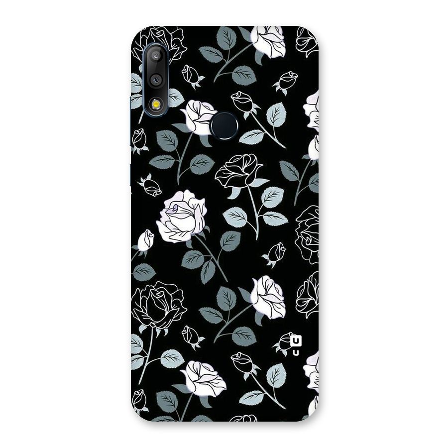 Black Artsy Bloom Back Case for Zenfone Max Pro M2