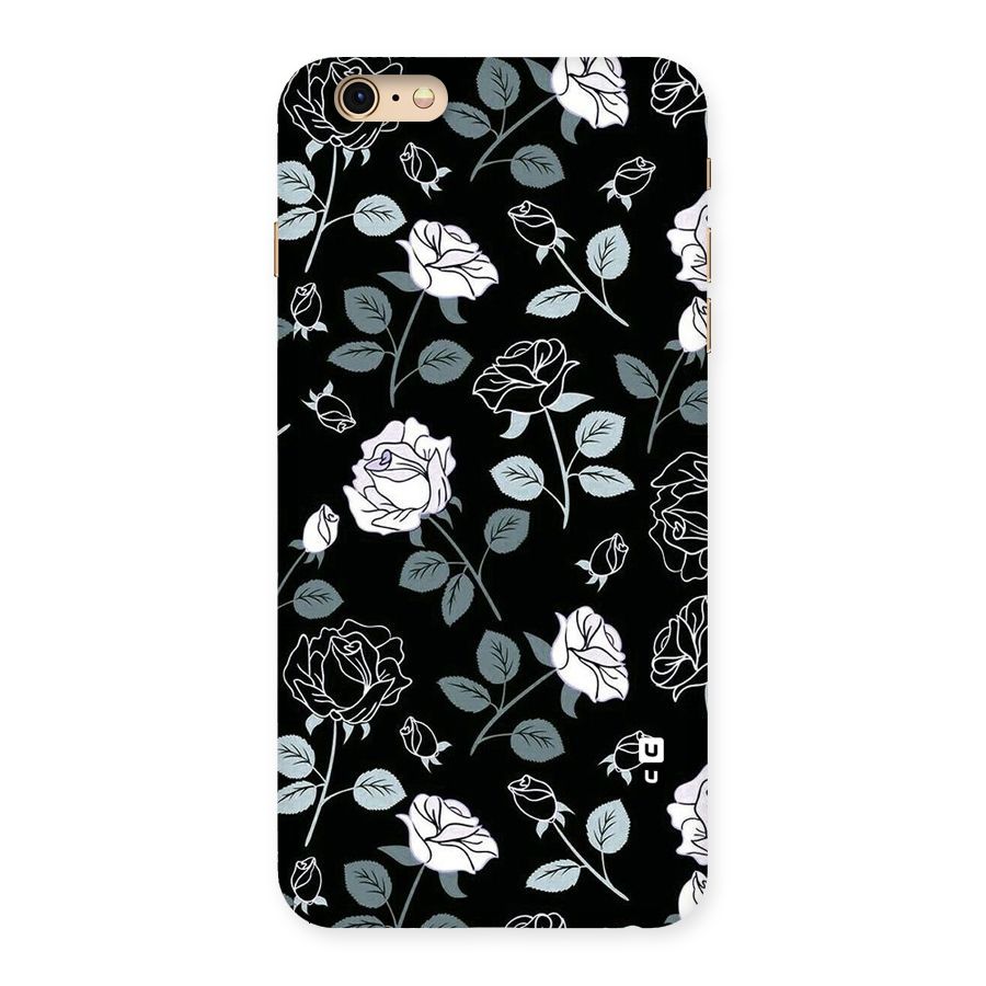 Black Artsy Bloom Back Case for iPhone 6 Plus 6S Plus