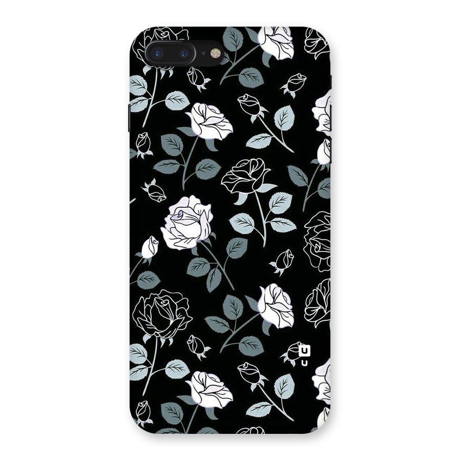 Black Artsy Bloom Back Case for iPhone 7 Plus