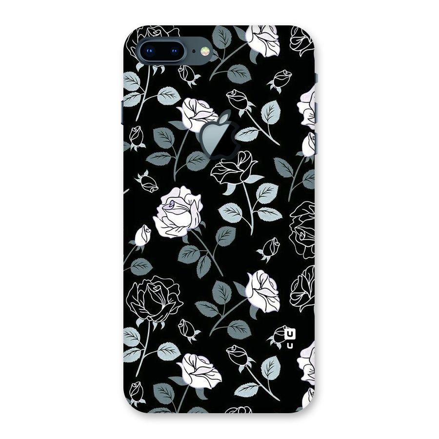 Black Artsy Bloom Back Case for iPhone 7 Plus Apple Cut