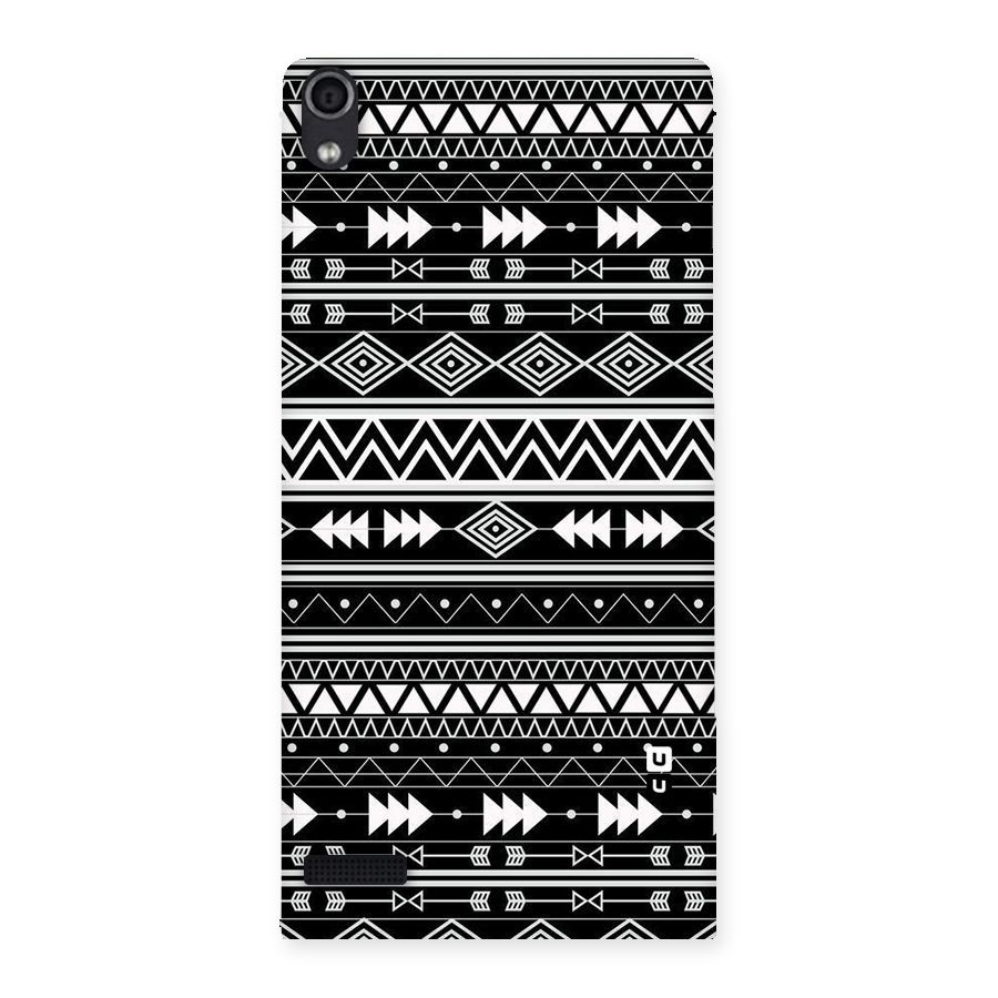 Black Aztec Creativity Back Case for Ascend P6