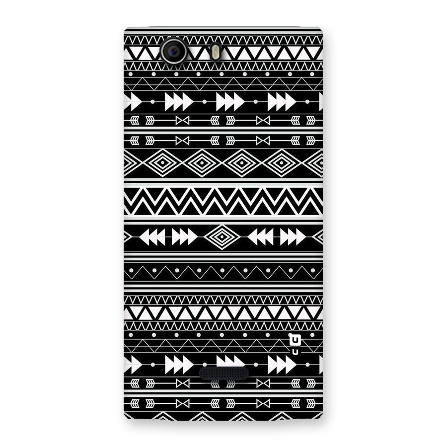 Black Aztec Creativity Back Case for Canvas Nitro 2 E311