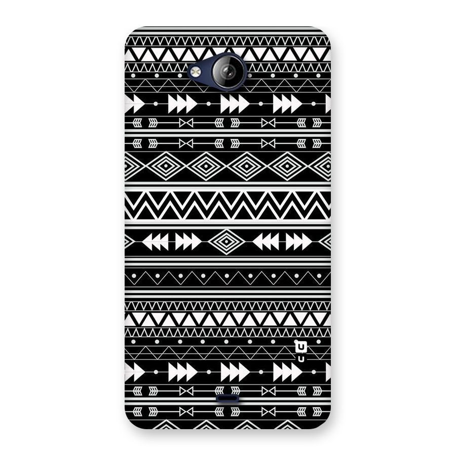 Black Aztec Creativity Back Case for Canvas Play Q355
