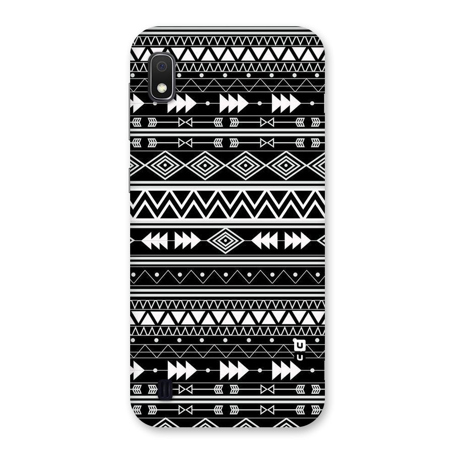 Black Aztec Creativity Back Case for Galaxy A10