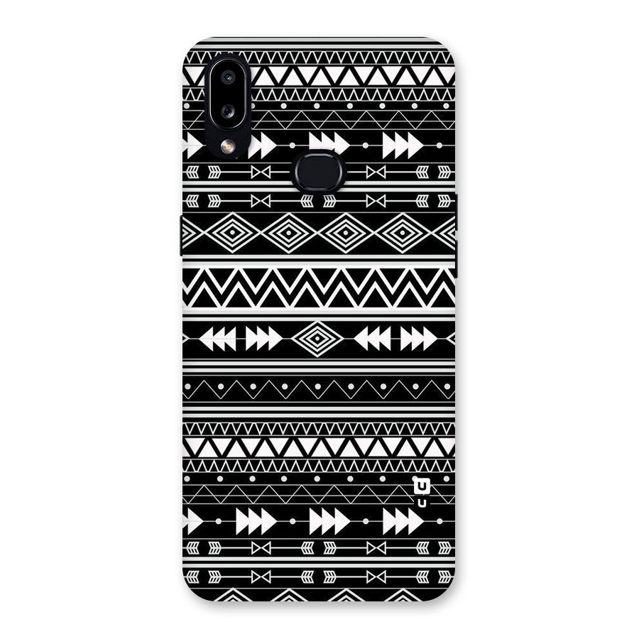 Black Aztec Creativity Back Case for Galaxy A10s