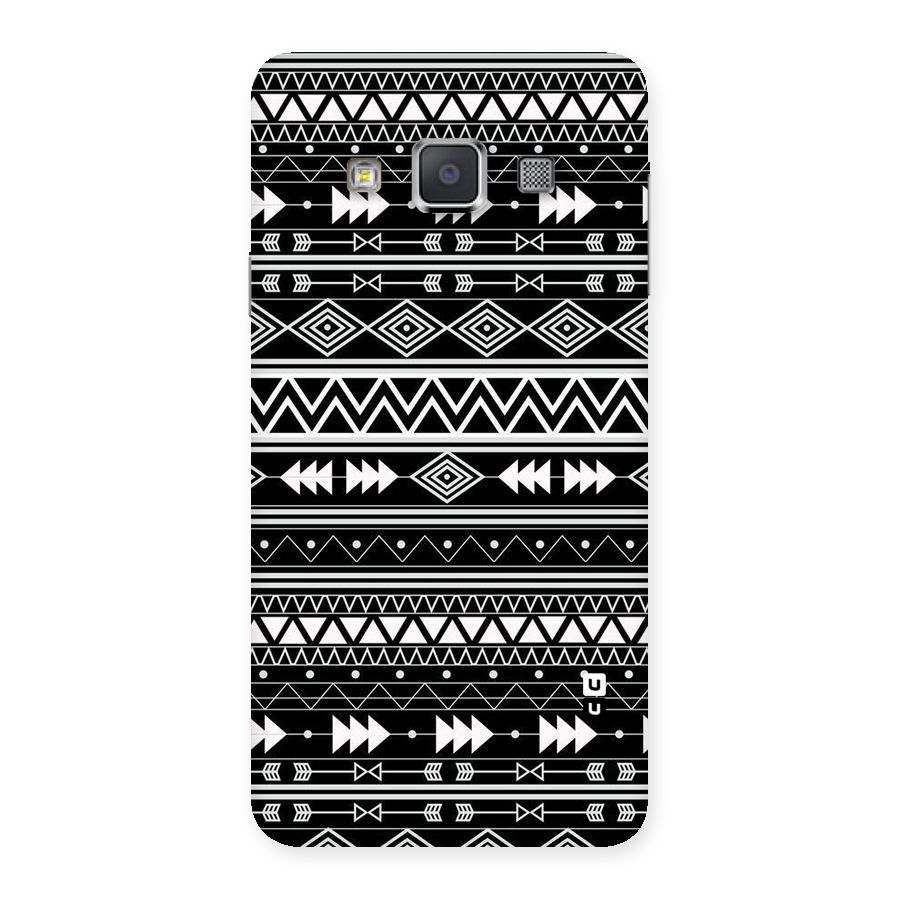 Black Aztec Creativity Back Case for Galaxy A3