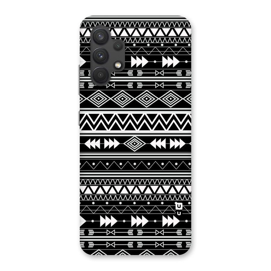 Black Aztec Creativity Back Case for Galaxy A32