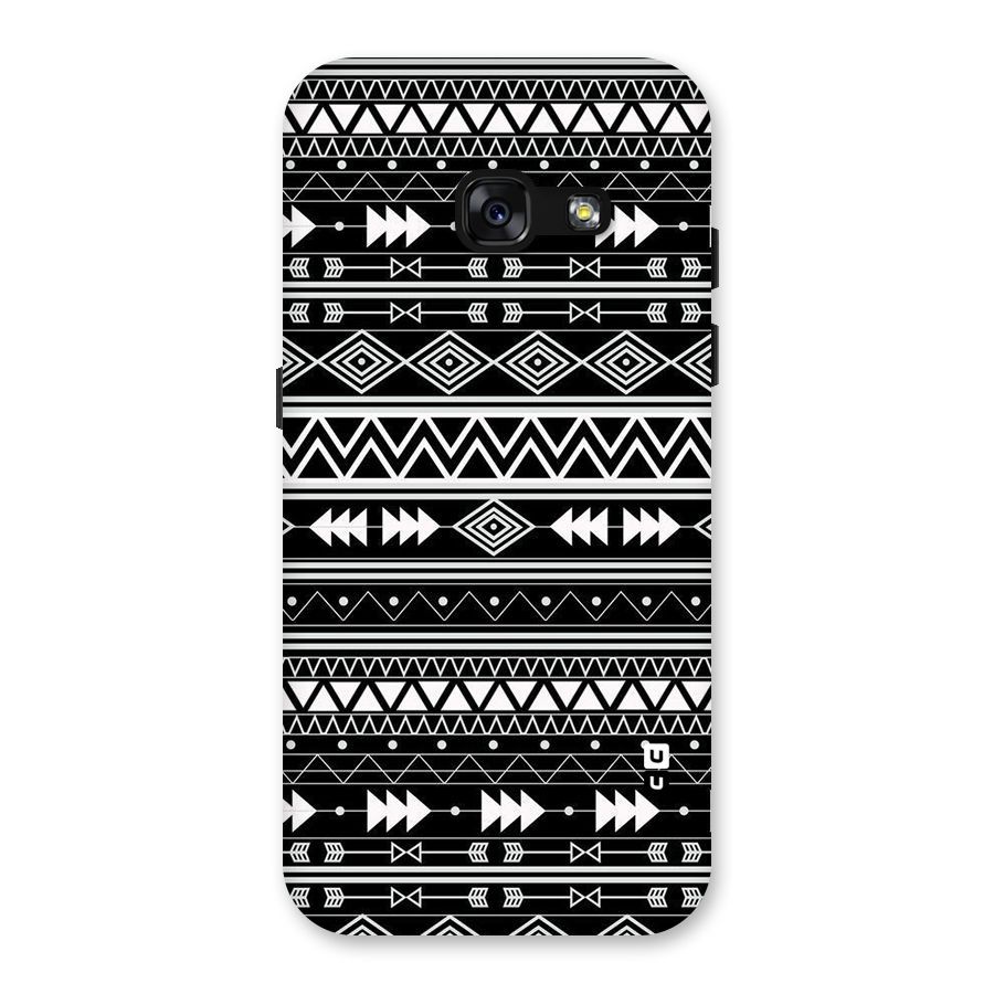 Black Aztec Creativity Back Case for Galaxy A3 (2017)