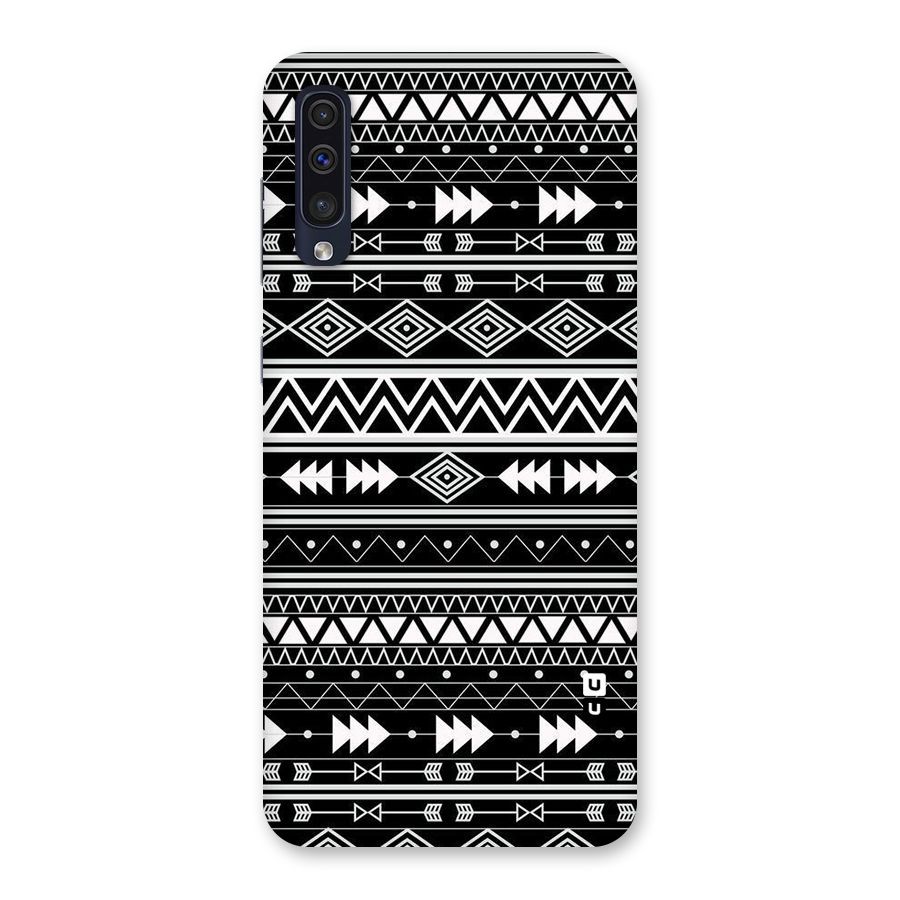 Black Aztec Creativity Back Case for Galaxy A50