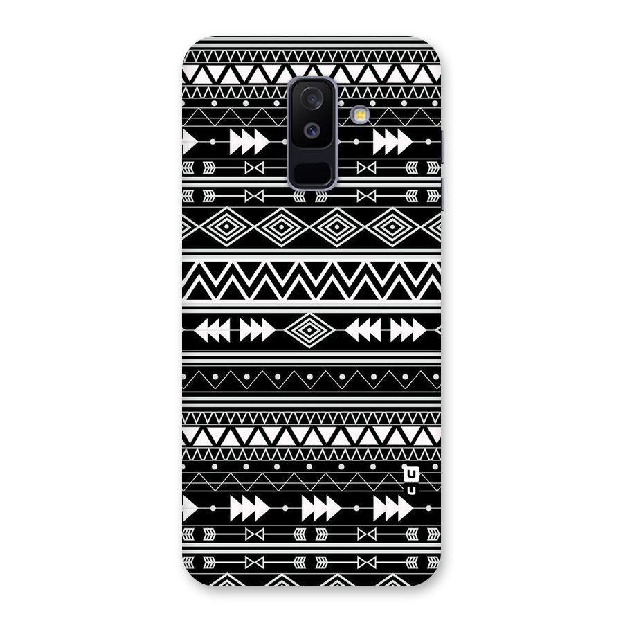 Black Aztec Creativity Back Case for Galaxy A6 Plus