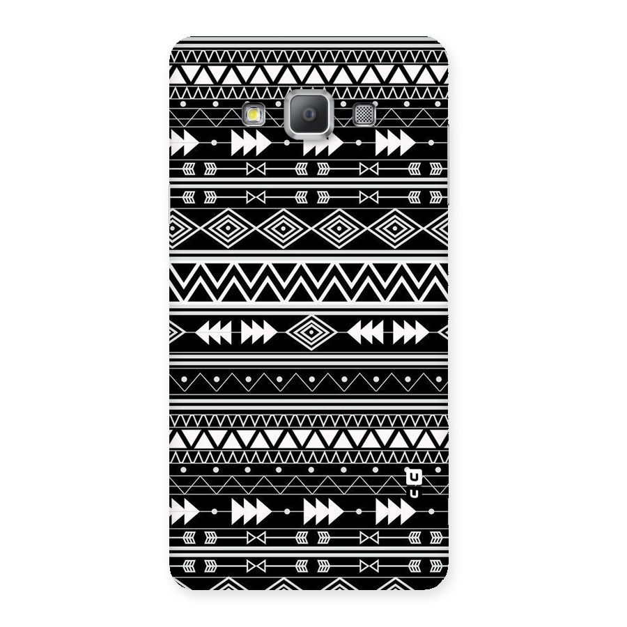 Black Aztec Creativity Back Case for Galaxy A7