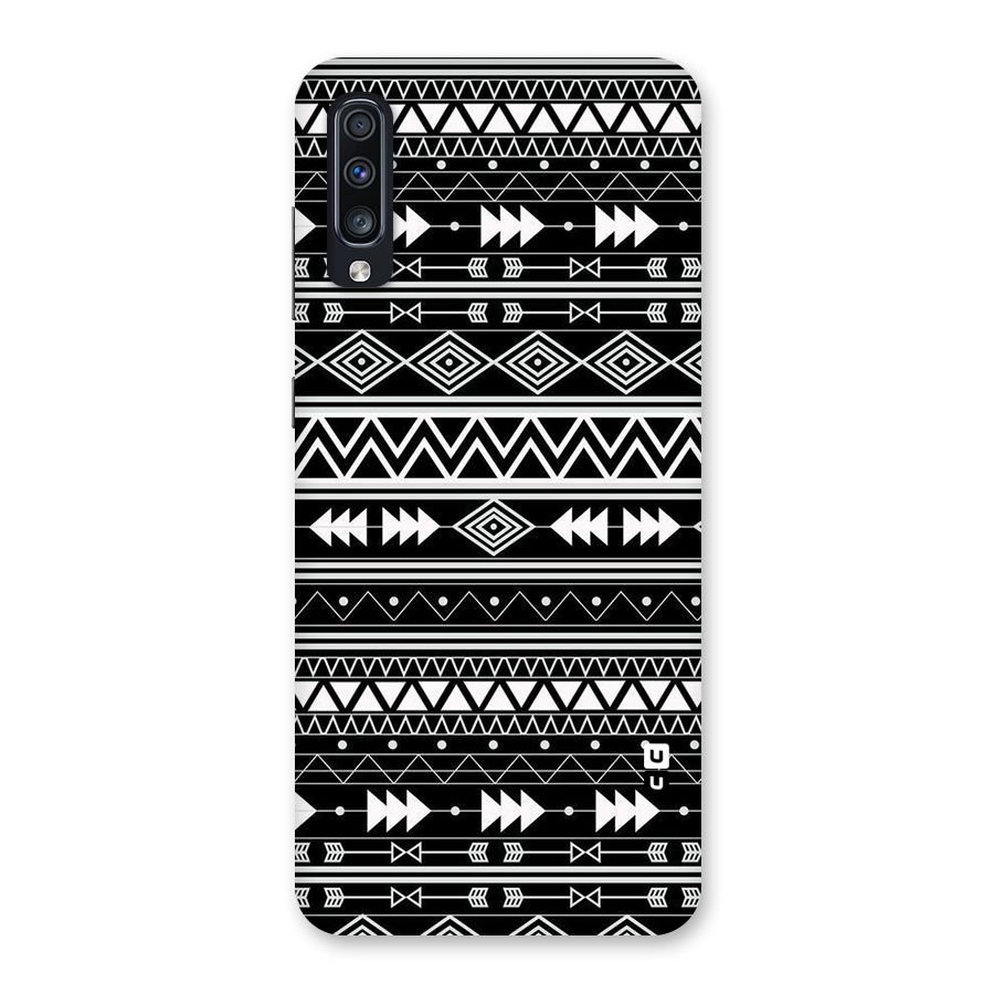 Black Aztec Creativity Back Case for Galaxy A70s