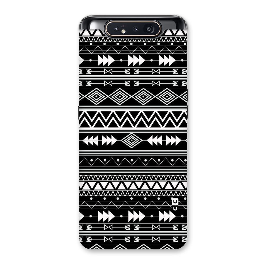 Black Aztec Creativity Back Case for Galaxy A80