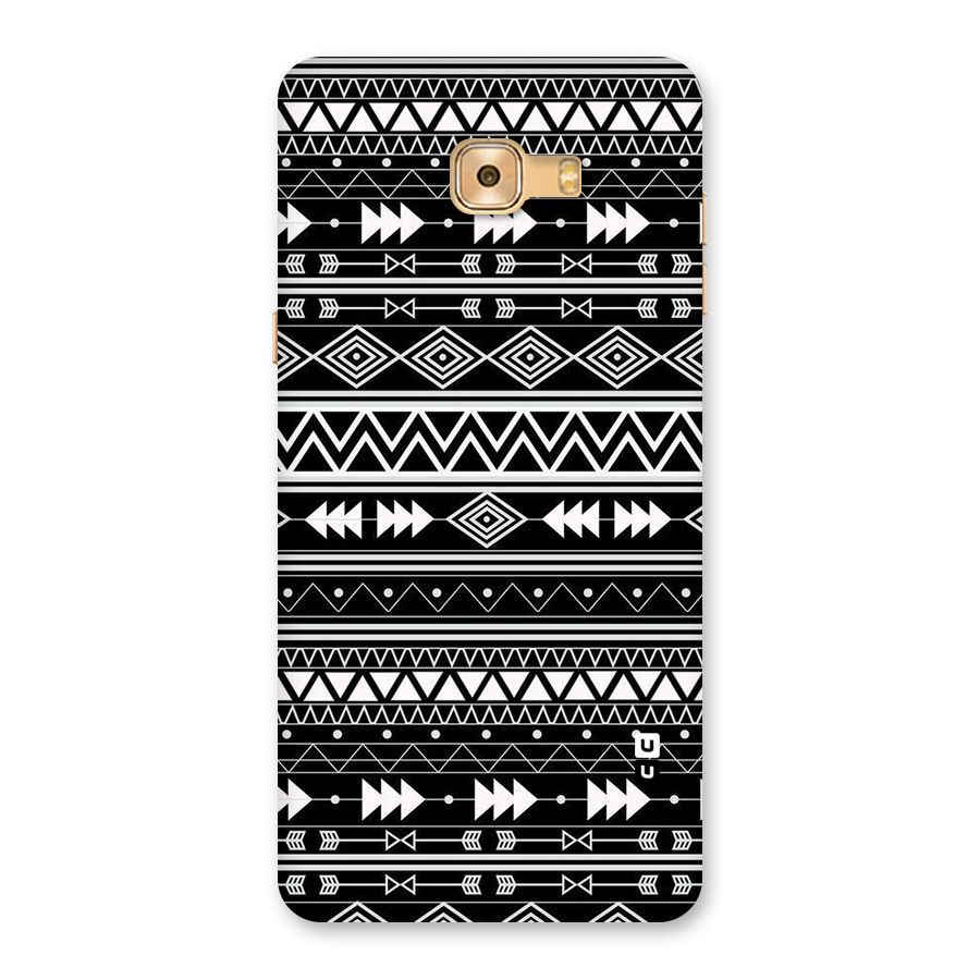 Black Aztec Creativity Back Case for Galaxy C9 Pro