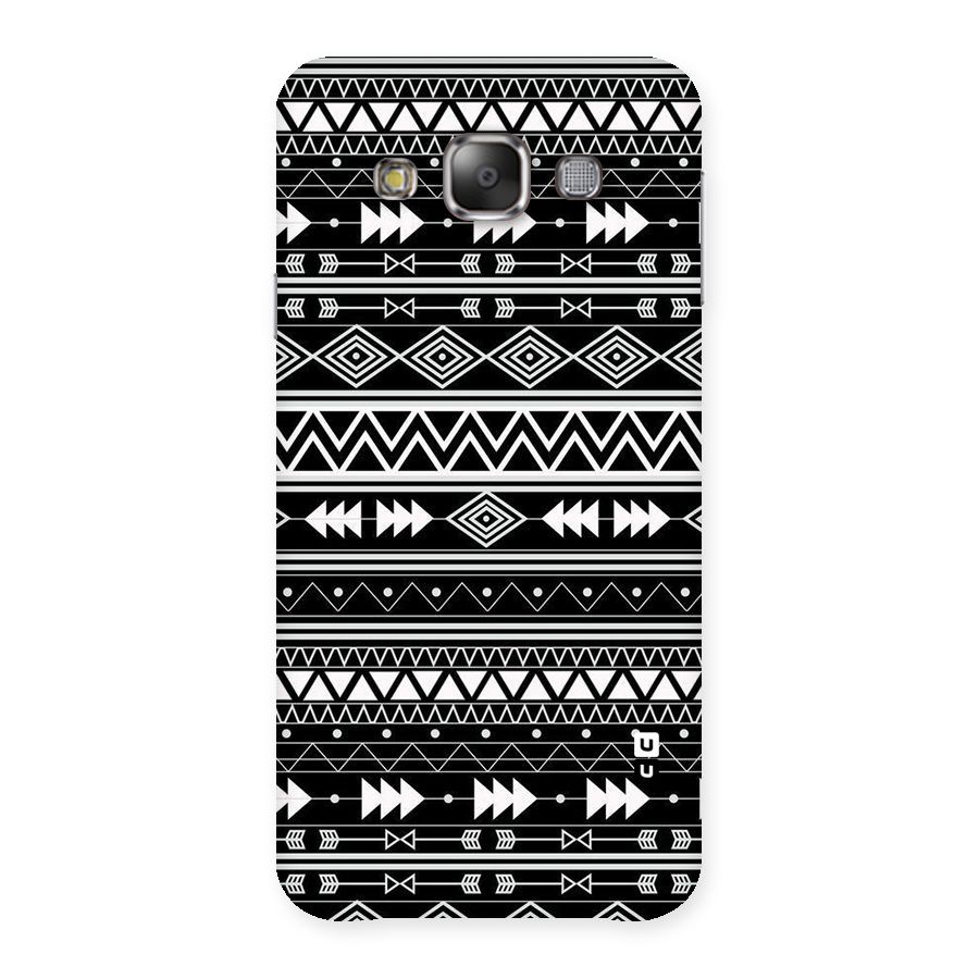 Black Aztec Creativity Back Case for Galaxy E7