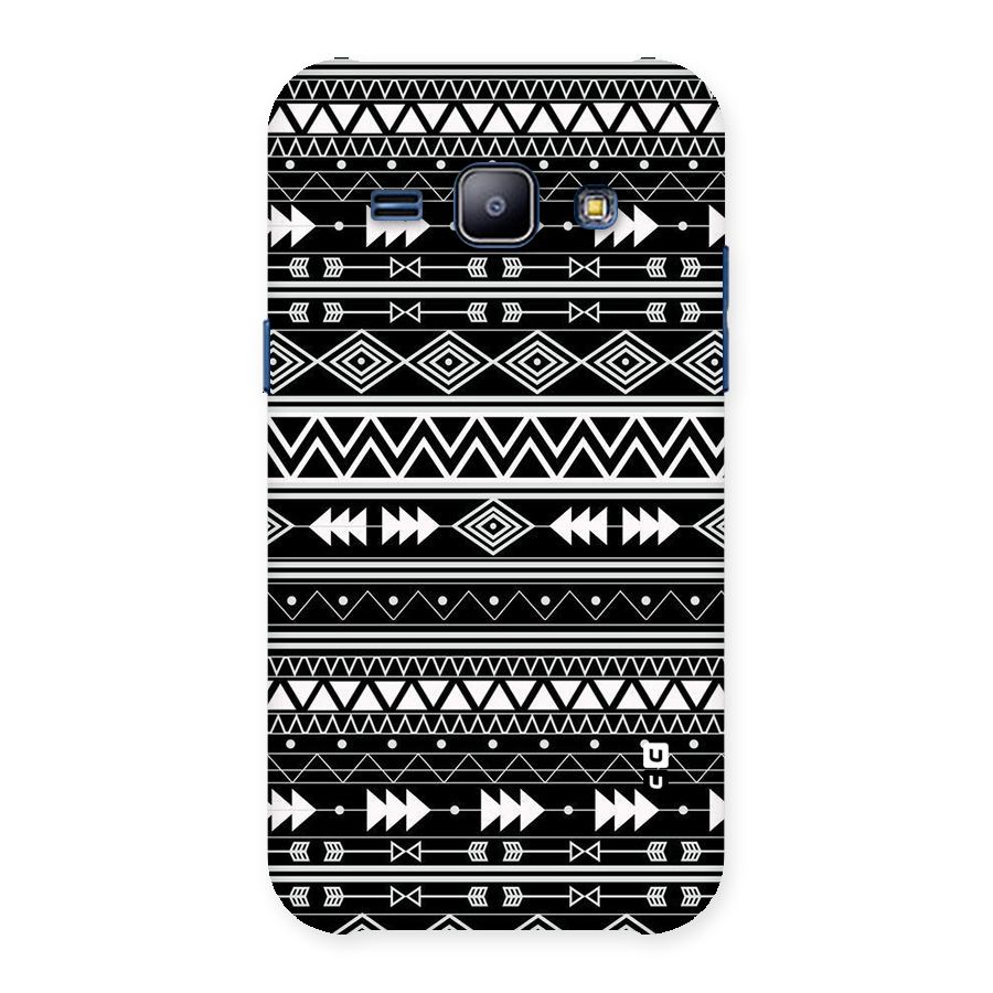 Black Aztec Creativity Back Case for Galaxy J1