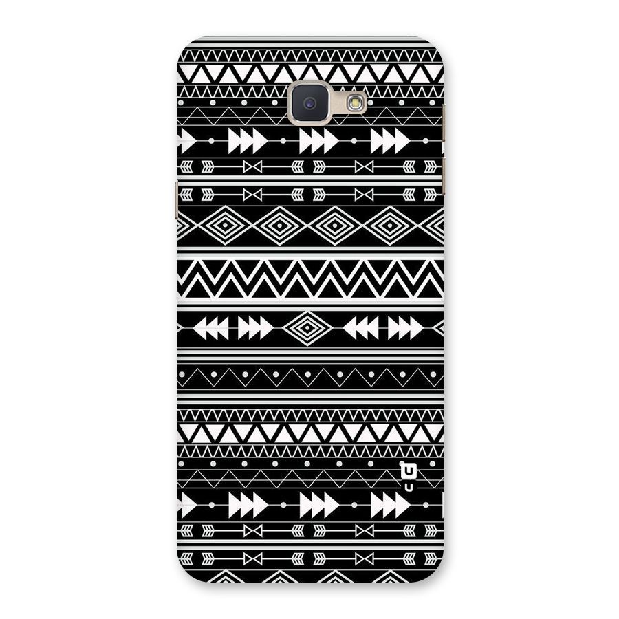 Black Aztec Creativity Back Case for Galaxy J5 Prime