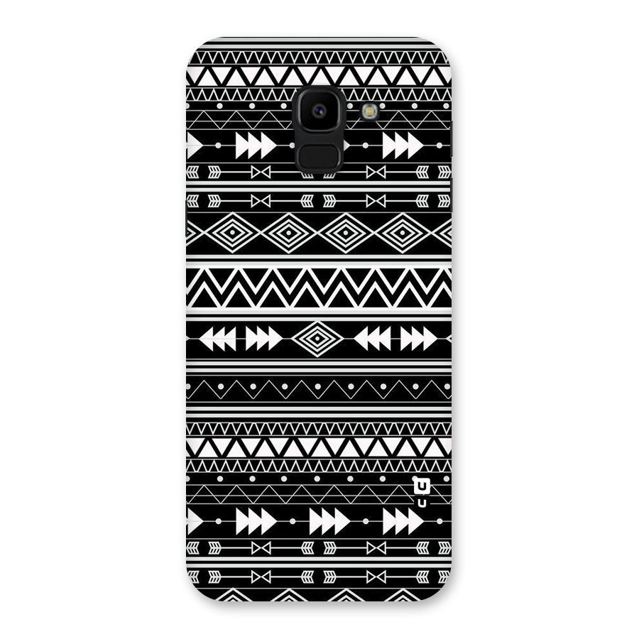 Black Aztec Creativity Back Case for Galaxy J6