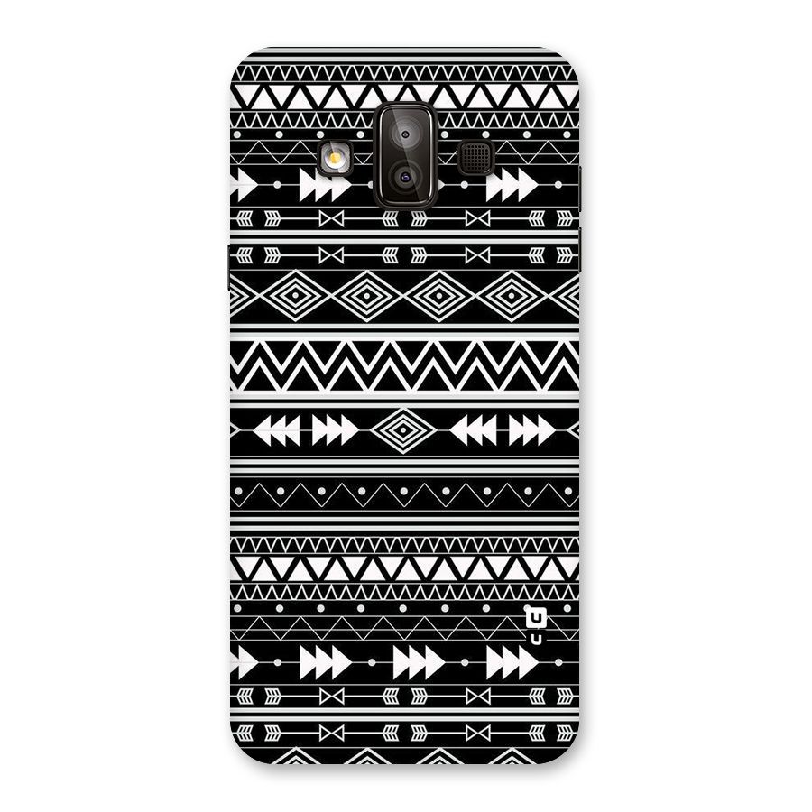 Black Aztec Creativity Back Case for Galaxy J7 Duo