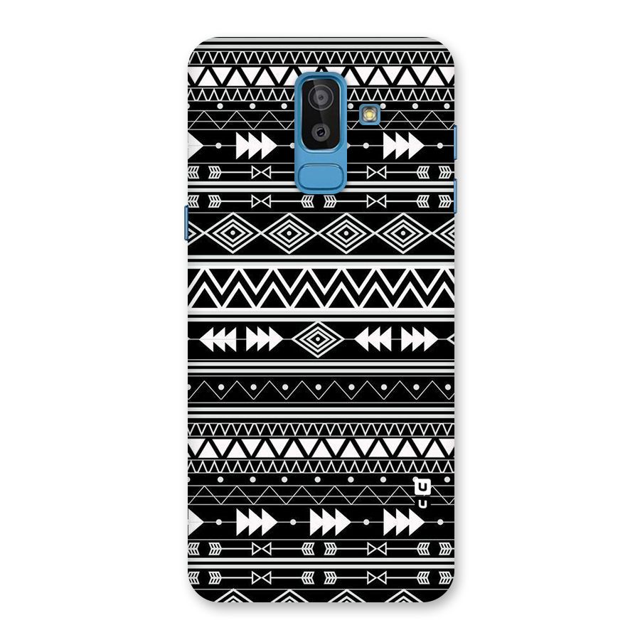 Black Aztec Creativity Back Case for Galaxy J8