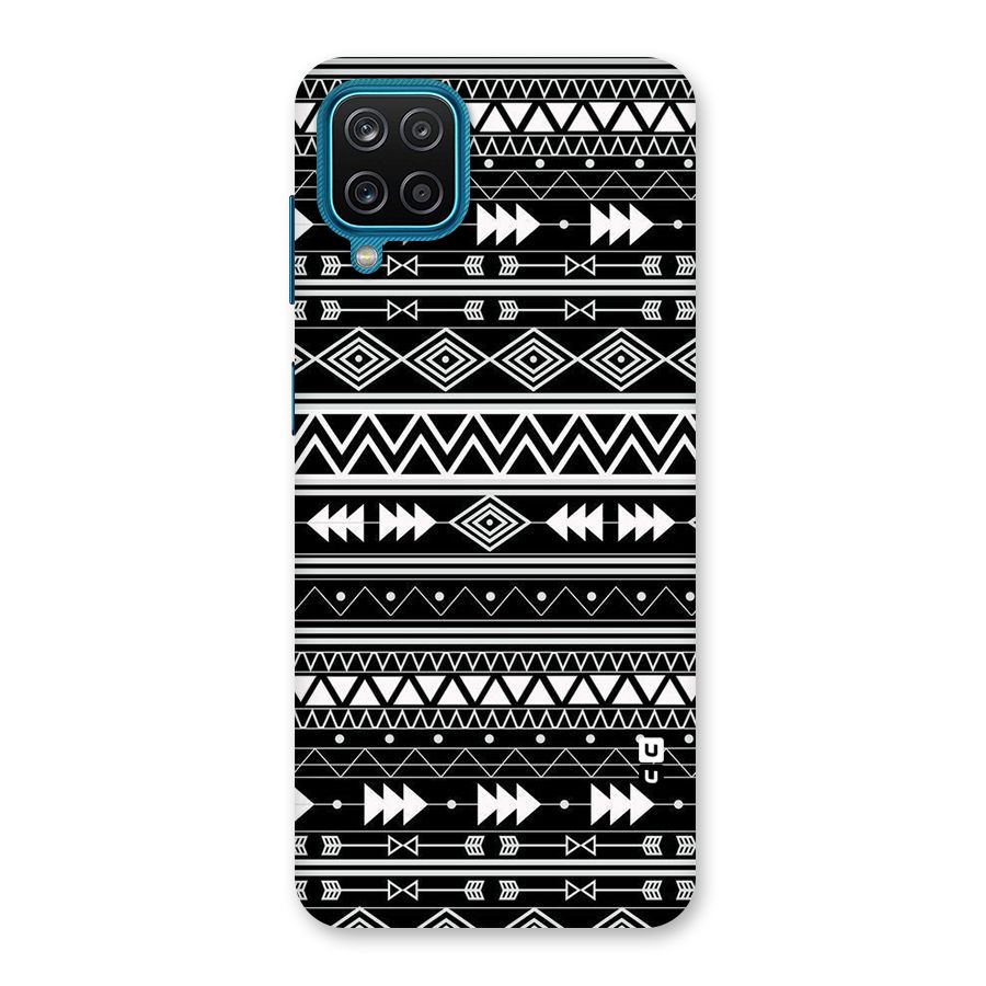 Black Aztec Creativity Back Case for Galaxy M12