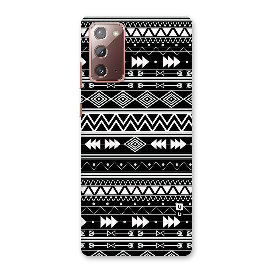 Black Aztec Creativity Back Case for Galaxy Note 20