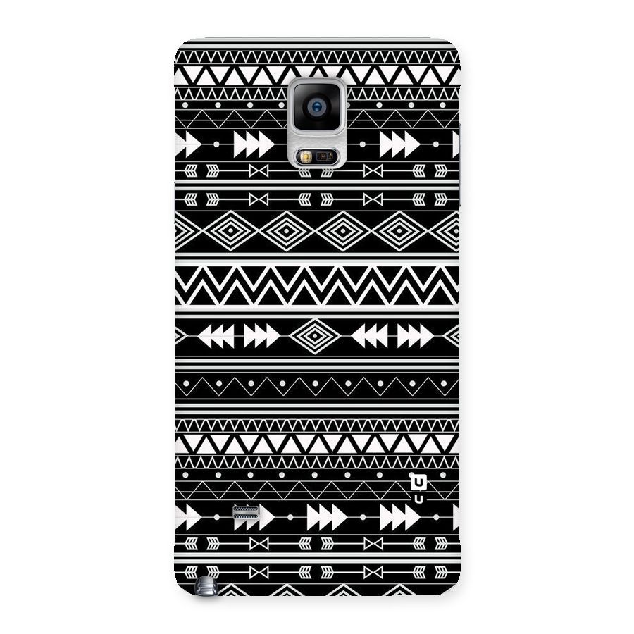 Black Aztec Creativity Back Case for Galaxy Note 4