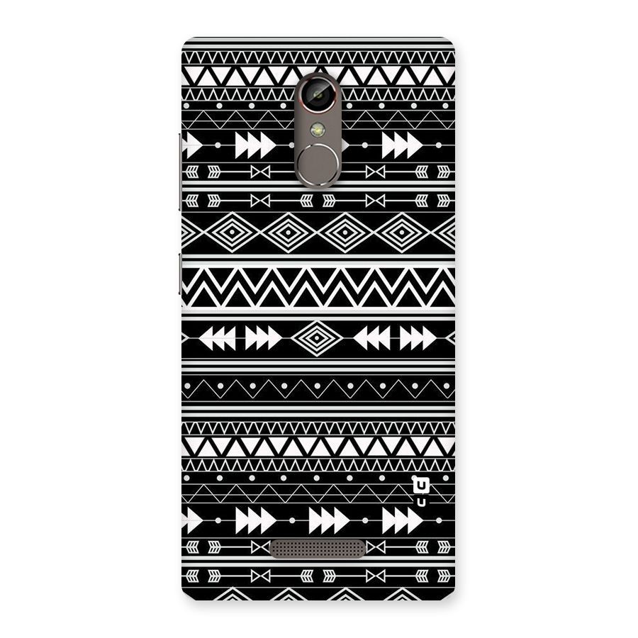 Black Aztec Creativity Back Case for Gionee S6s