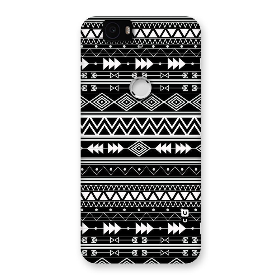 Black Aztec Creativity Back Case for Google Nexus-6P