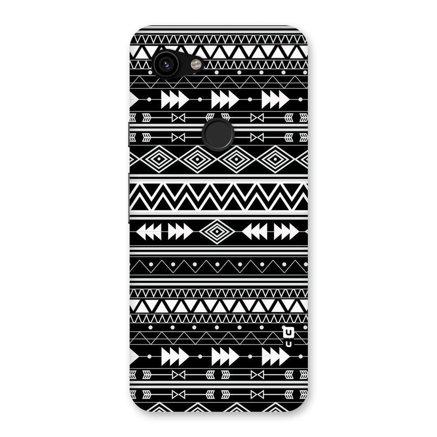 Black Aztec Creativity Back Case for Google Pixel 3a