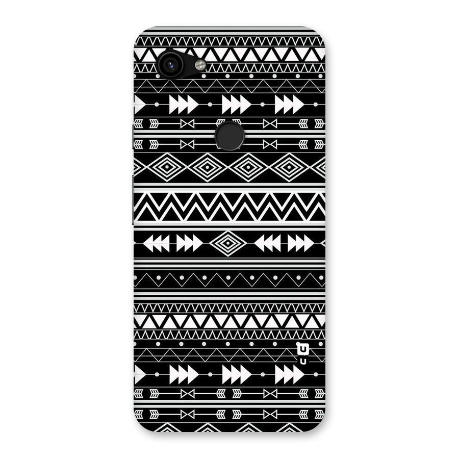 Black Aztec Creativity Back Case for Google Pixel 3a XL