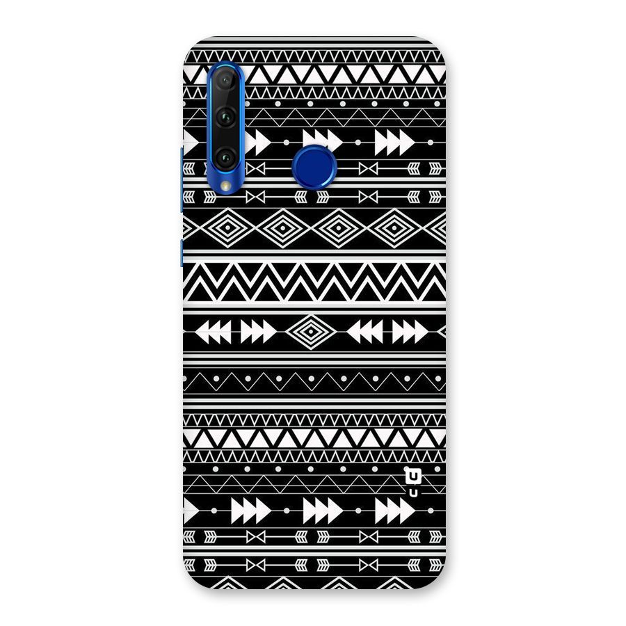 Black Aztec Creativity Back Case for Honor 20i