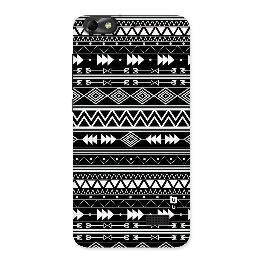 Black Aztec Creativity Back Case for Honor 4C