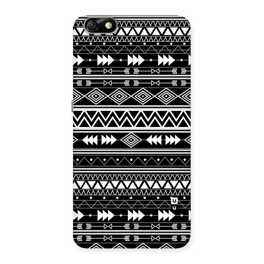 Black Aztec Creativity Back Case for Honor 4X