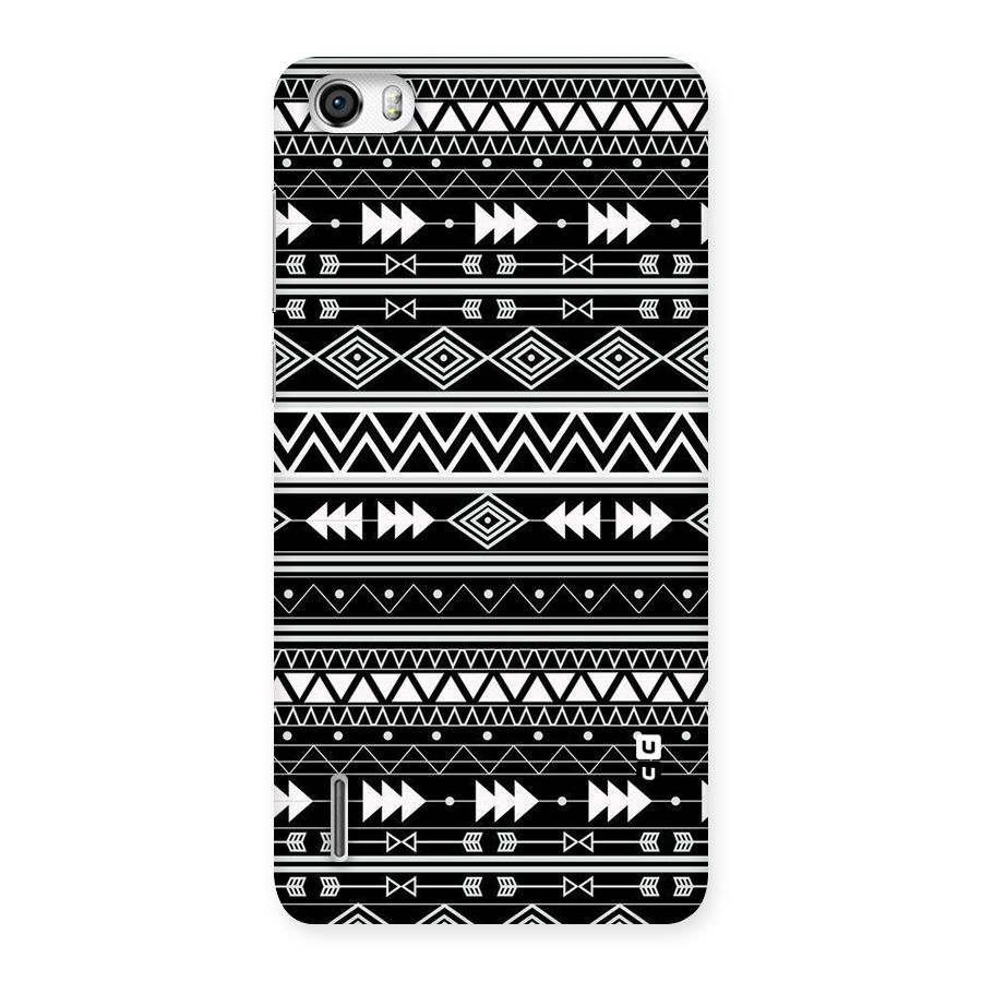 Black Aztec Creativity Back Case for Honor 6