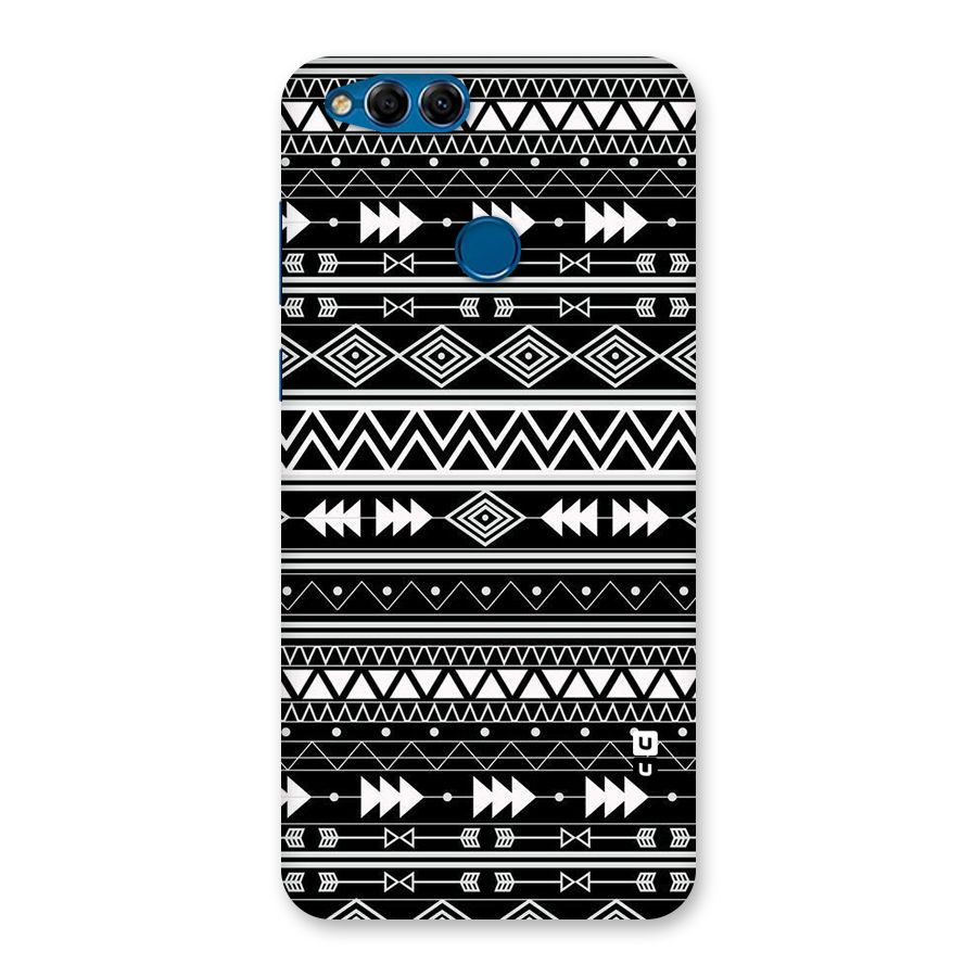 Black Aztec Creativity Back Case for Honor 7X
