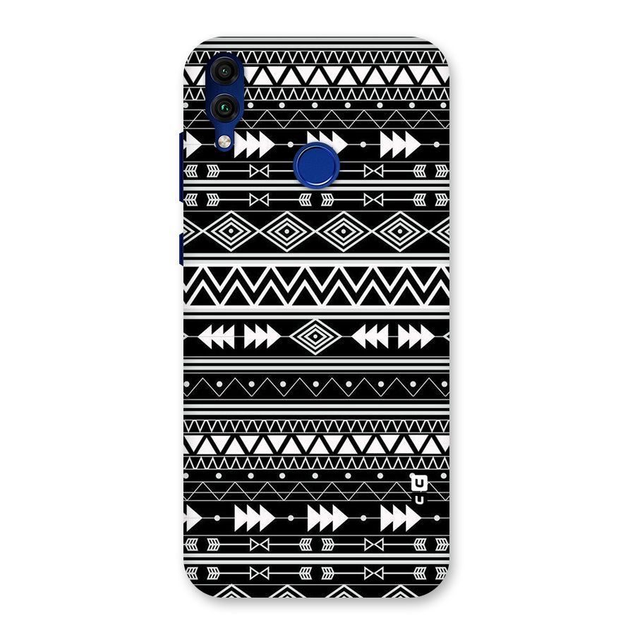 Black Aztec Creativity Back Case for Honor 8C