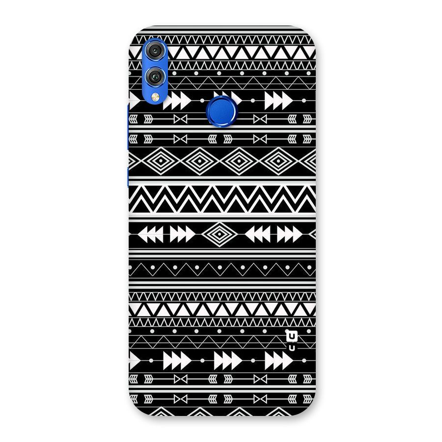 Black Aztec Creativity Back Case for Honor 8X