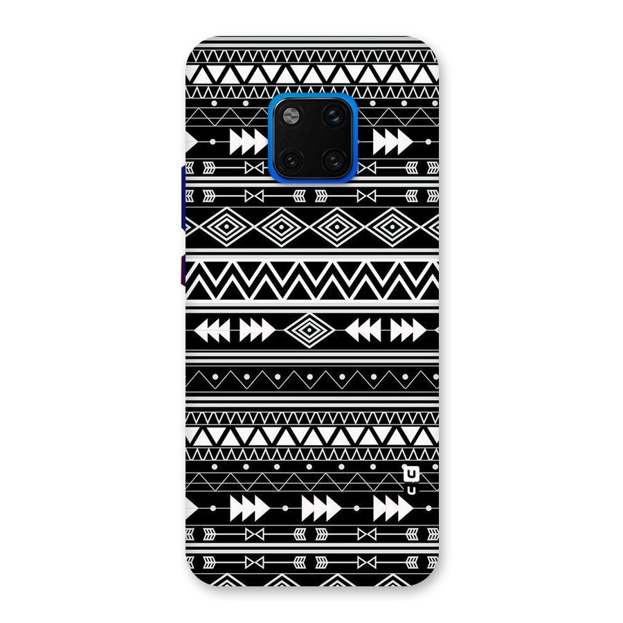 Black Aztec Creativity Back Case for Huawei Mate 20 Pro