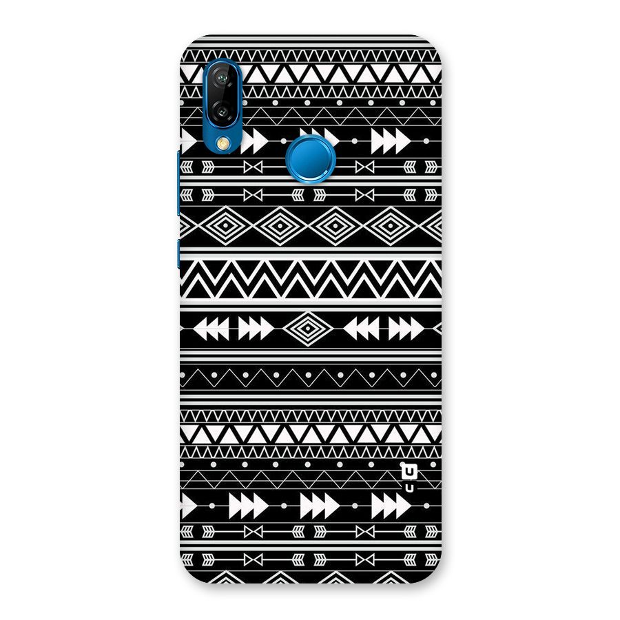 Black Aztec Creativity Back Case for Huawei P20 Lite