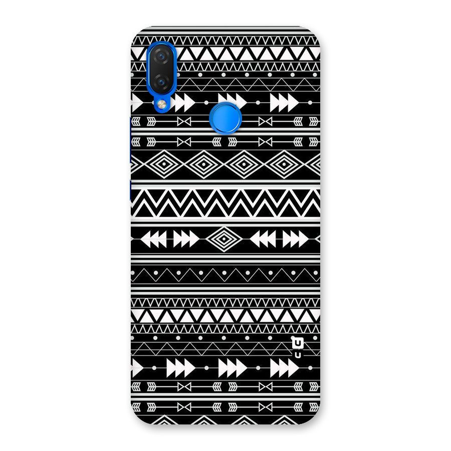 Black Aztec Creativity Back Case for Huawei P Smart+