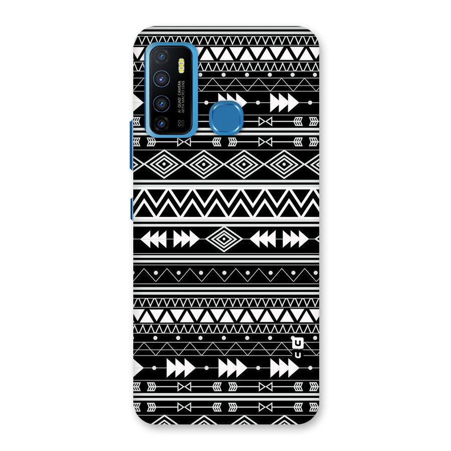 Black Aztec Creativity Back Case for Infinix Hot 9