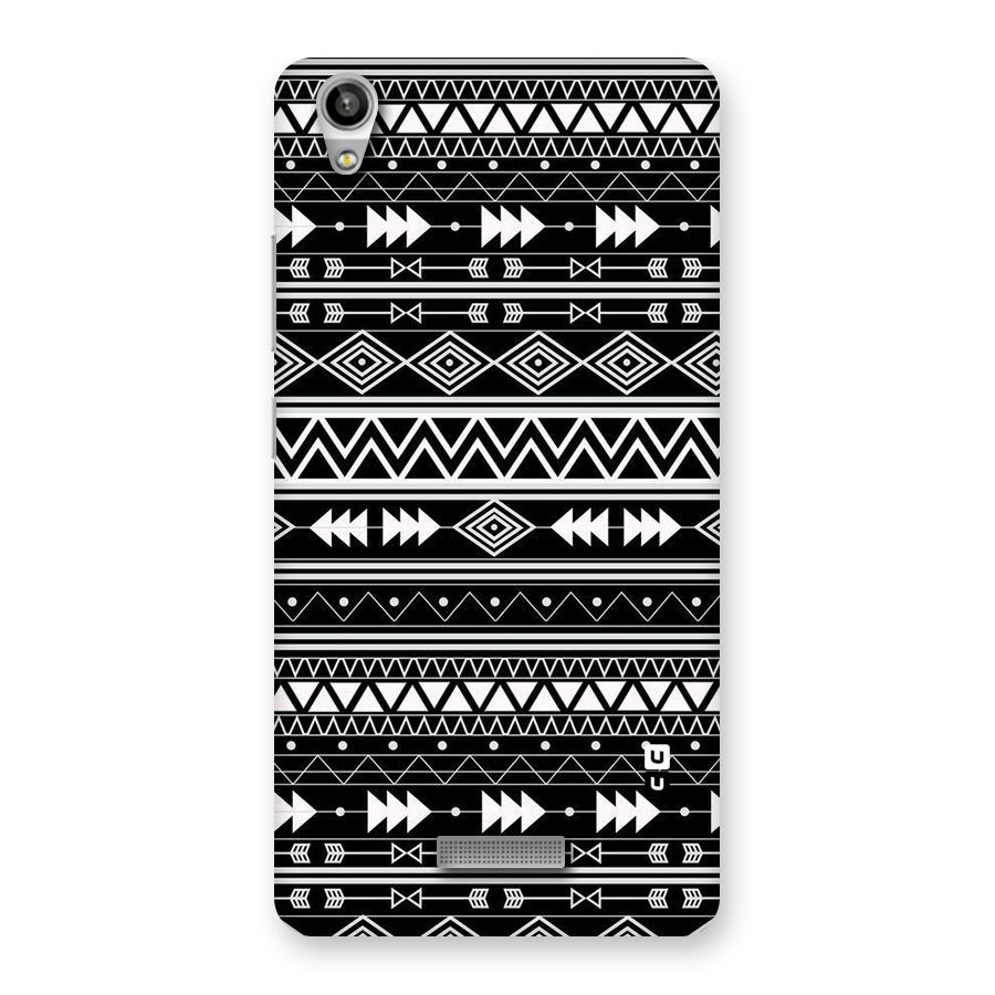 Black Aztec Creativity Back Case for Lava-Pixel-V1
